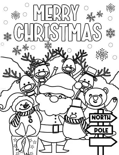 How To Draw Christmas Coloring Pages | Kids Coloring Pages